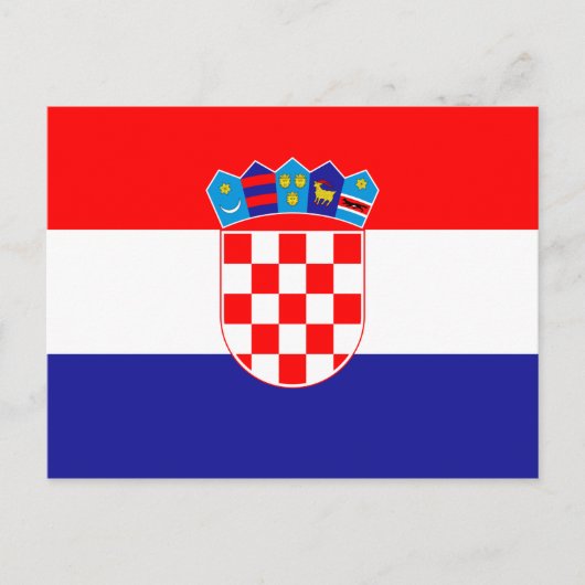 Vlag van Kroatië Briefkaart (Voorkant)
