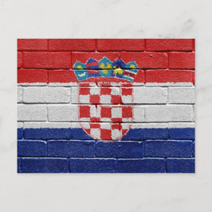 Vlag van Kroatië Briefkaart