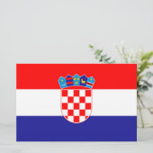 Vlag van Kroatië Briefpapier (Staand voorkant)