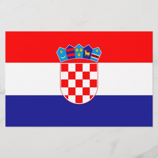 Vlag van Kroatië Briefpapier (Voorkant)