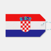 Vlag van Kroatië Cadeaulabel (Voorkant (Horizontaal))