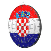 Vlag van Kroatië Dartbord (Voorkant Rechts)
