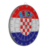 Vlag van Kroatië Dartbord (Voorkant Links)