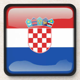 Vlag van Kroatië Drankjes Onderzetter