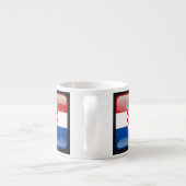 Vlag van Kroatië Espresso Kop (Achterkant)