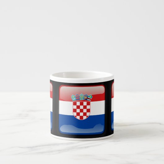Vlag van Kroatië Espresso Kop (Voorkant)