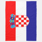 Vlag van Kroatië Fleece Deken (Voorkant)