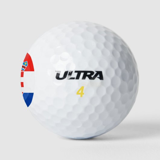Vlag van Kroatië Golfballen (Logo)