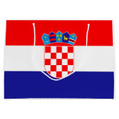 Vlag van Kroatië Groot Cadeauzakje (Voorkant)