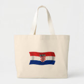 Vlag van Kroatië Grote Tote Bag (Voorkant)