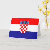 Vlag van Kroatië Kaart (Gele Bloem)