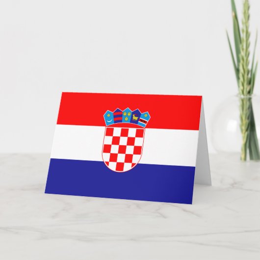 Vlag van Kroatië Kaart (Voorkant)