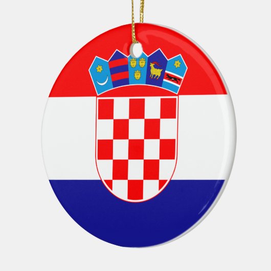 Vlag van Kroatië Keramisch Ornament (Links)