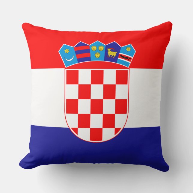 Vlag van Kroatië Kussen (Voorkant)