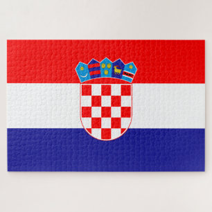 Vlag van Kroatië Legpuzzel