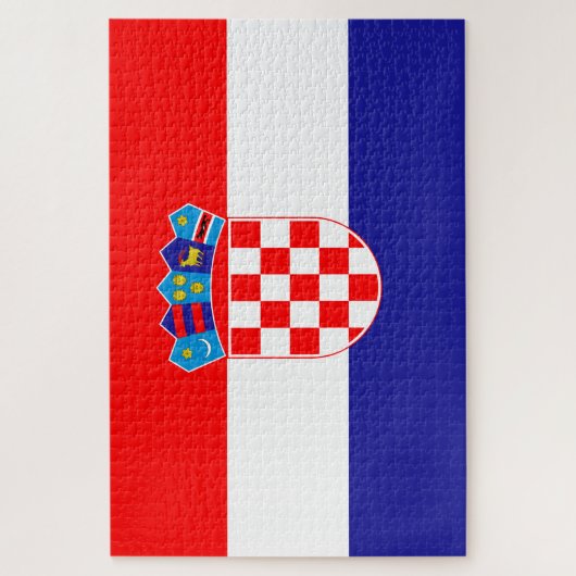 Vlag van Kroatië Legpuzzel (Verticaal)