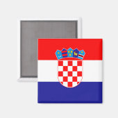 Vlag van Kroatië Magneet (Voorkant / Achterkant)