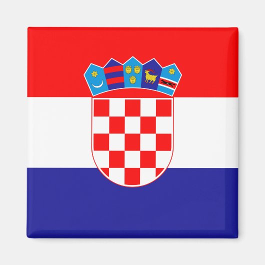 Vlag van Kroatië Magneet (Voorkant)
