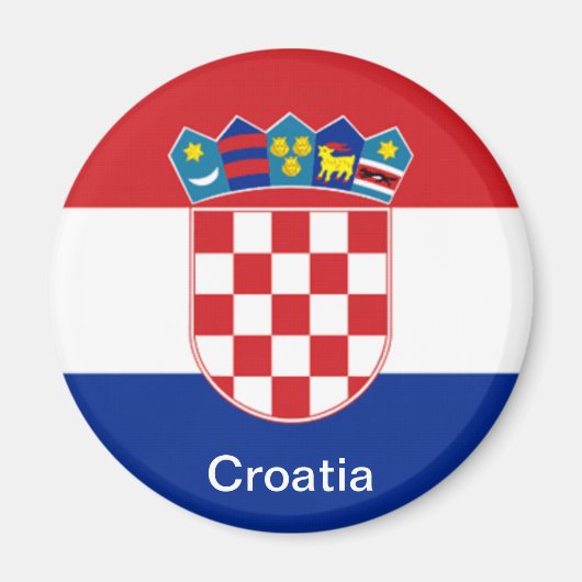Vlag van Kroatië Magneet (Voorkant)