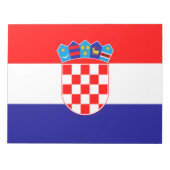 Vlag van Kroatië Notitieblok (Voorkant)