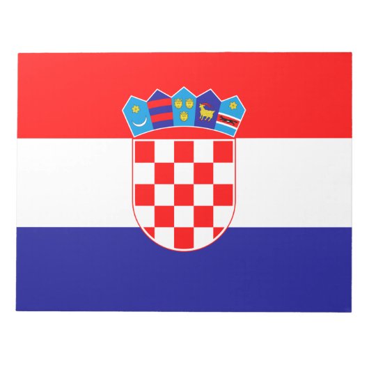 Vlag van Kroatië Notitieblok (Voorkant)