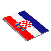 Vlag van Kroatië Notitieboek (Rechterzijde)