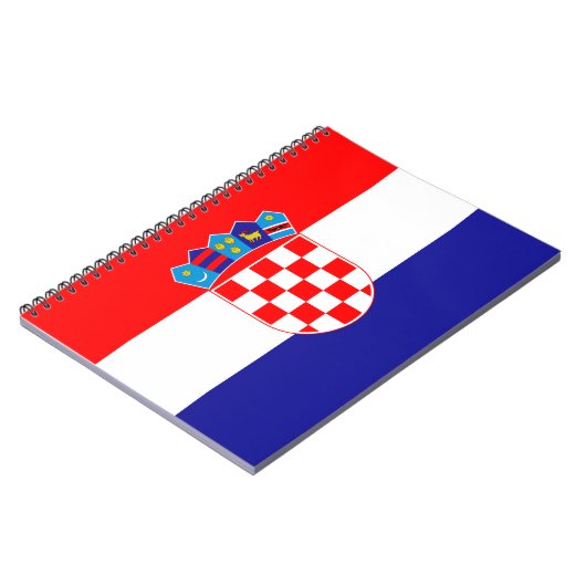 Vlag van Kroatië Notitieboek (Linkerzijde)