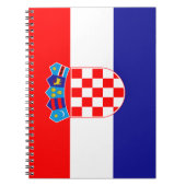 Vlag van Kroatië Notitieboek (Voorkant)