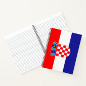 Vlag van Kroatië Notitieboek (Binnen)
