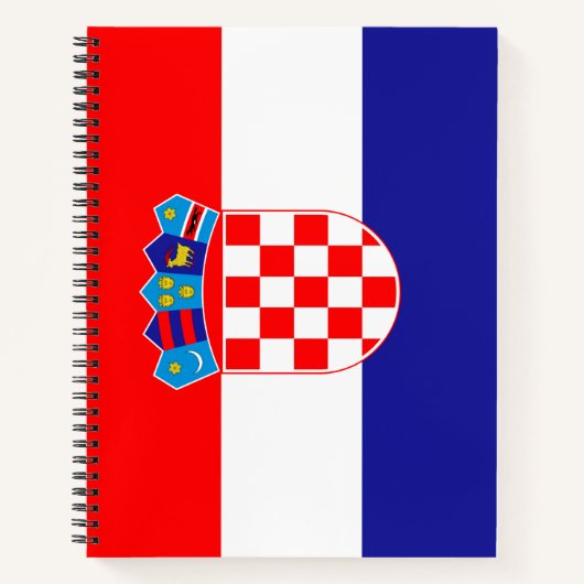 Vlag van Kroatië Notitieboek (Voorkant)
