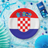 Vlag van Kroatië Papieren Bordje (Feest)