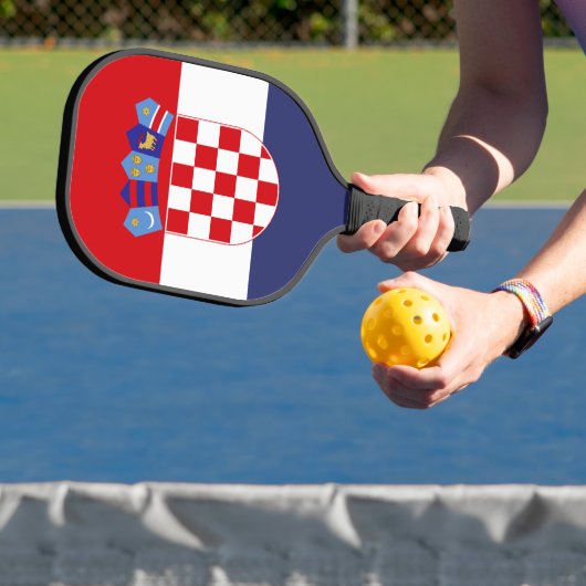 Vlag van Kroatië Pickleball Paddle (Insitu)