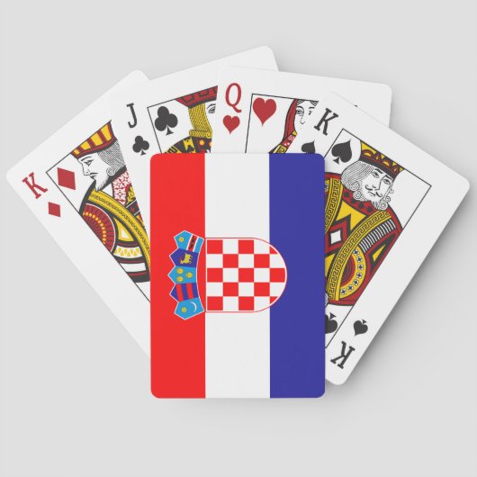 Vlag van Kroatië Pokerkaarten (Achterkant)