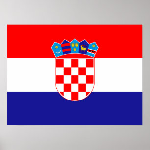 Vlag van Kroatië Poster