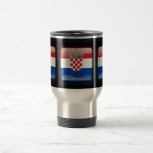 Vlag van Kroatië Reisbeker