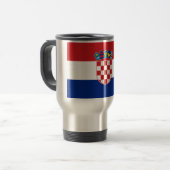 Vlag van Kroatië Reisbeker (Voorkant links)