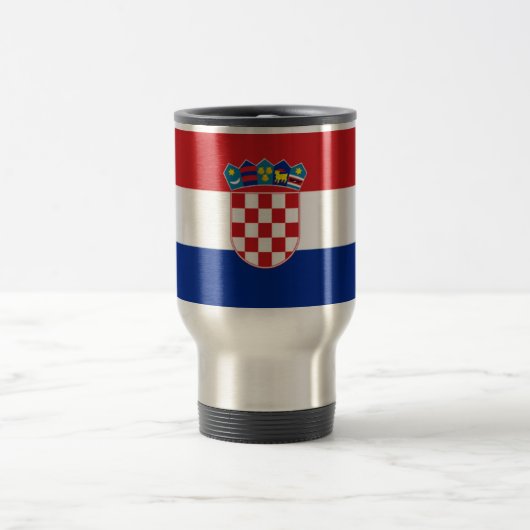 Vlag van Kroatië Reisbeker (Center)