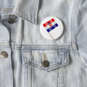 Vlag van Kroatië Ronde Button 5,7 Cm (In situ)