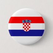 Vlag van Kroatië Ronde Button 5,7 Cm (Voorkant)