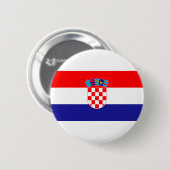 Vlag van Kroatië Ronde Button 5,7 Cm (Voorkant /achterkant)