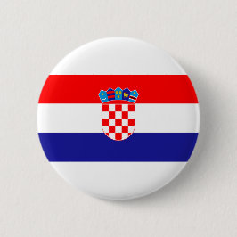 Vlag van Kroatië Ronde Button 5,7 Cm