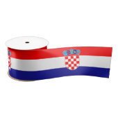Vlag van Kroatië Satijnen Lint (Spoel)