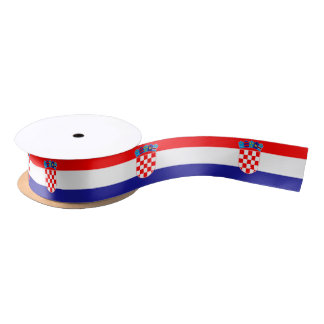 Vlag van Kroatië Satijnen Lint