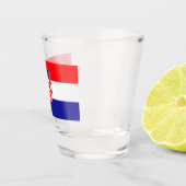 Vlag van Kroatië Shot Glas (Rechts)