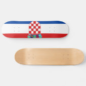 Vlag van Kroatië Skateboard (Horizontaal)