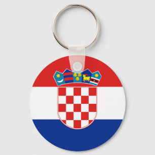 Vlag van Kroatië Sleutelhanger