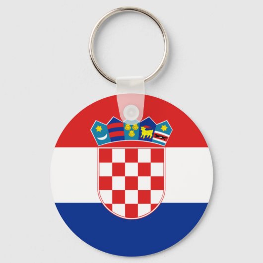 Vlag van Kroatië Sleutelhanger (Voorkant)