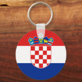 Vlag van Kroatië Sleutelhanger (Voorkant)
