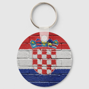 Vlag van Kroatië Sleutelhanger