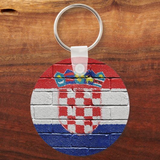 Vlag van Kroatië Sleutelhanger (Voorkant)